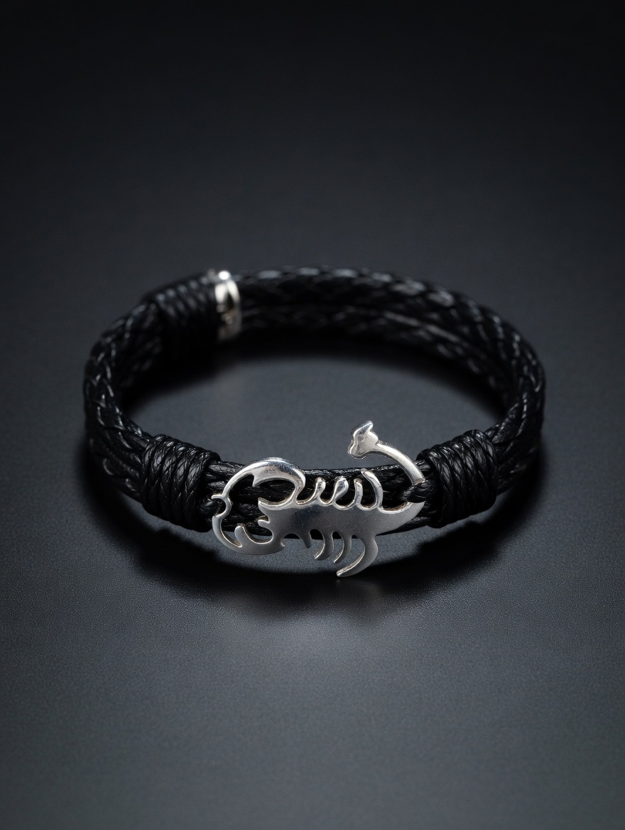 tylish Scorpion Leather Bracelet