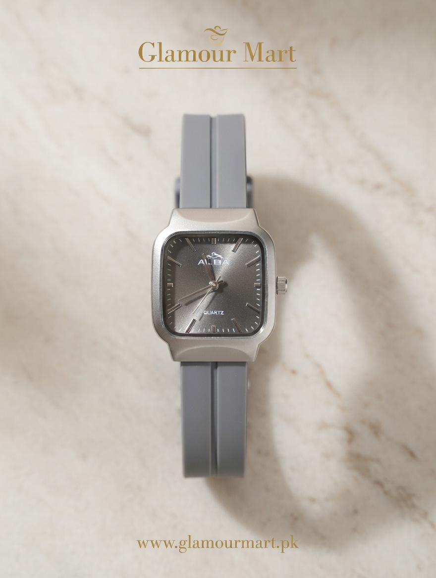 Alba Quartz Watch – Minimal Grey Edition
