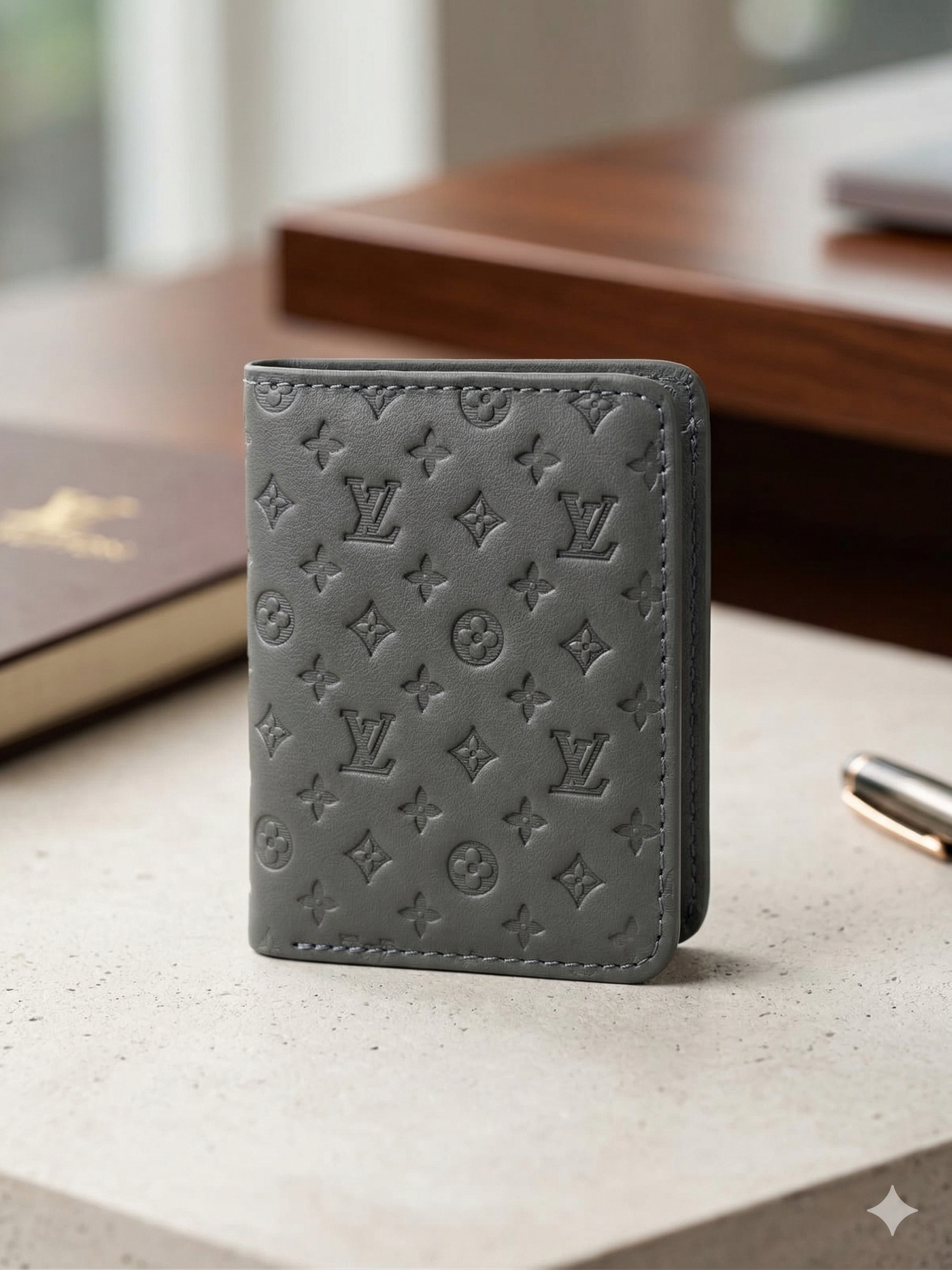 Patterned Slim Bifold Wallet