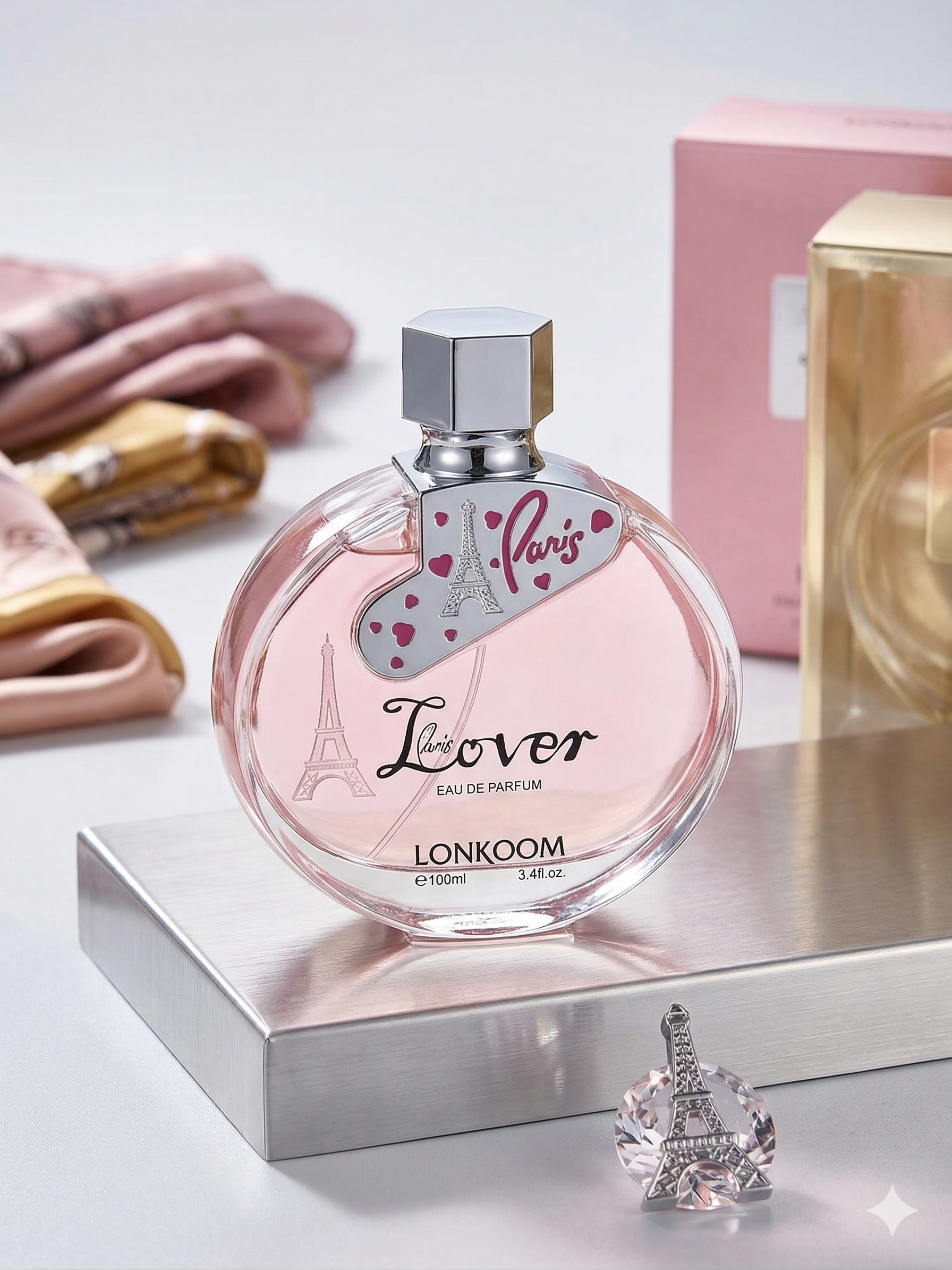 Paris Lover Eau De Parfum by Lonkoom – Romantic Floral Fragrance