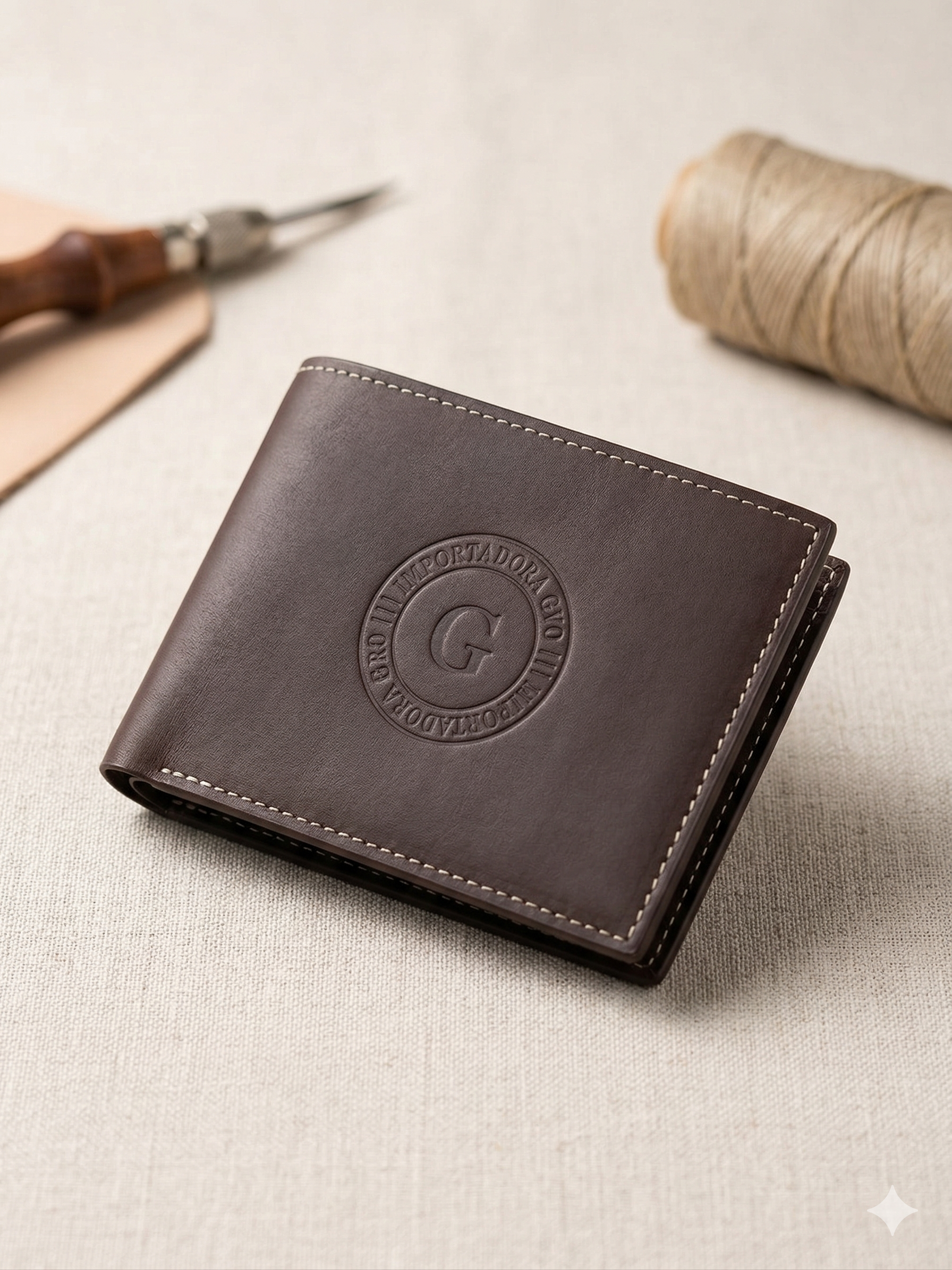 Classic Embossed Leather Wallet