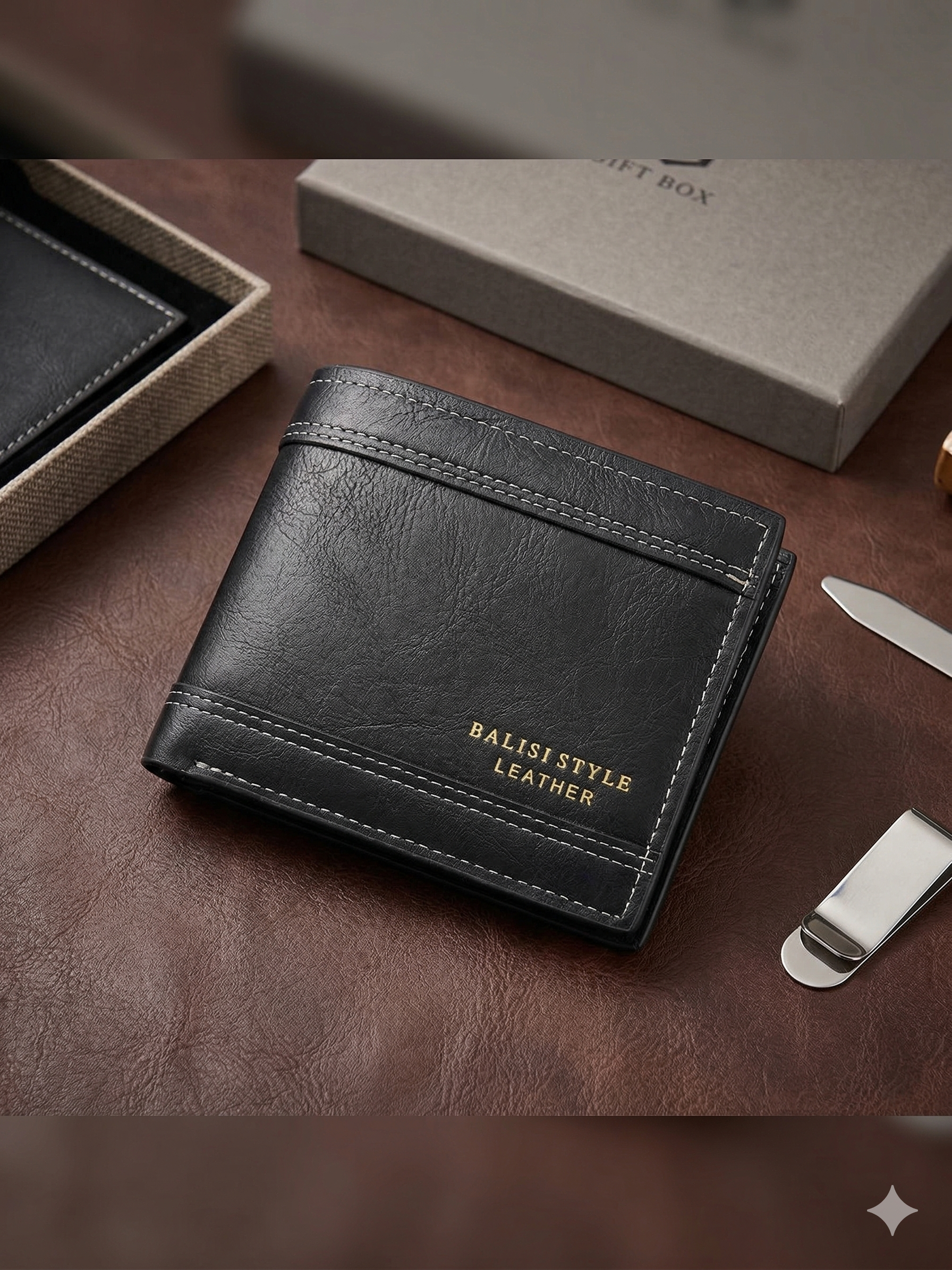 Premium Imported Leather Bifold Wallet
