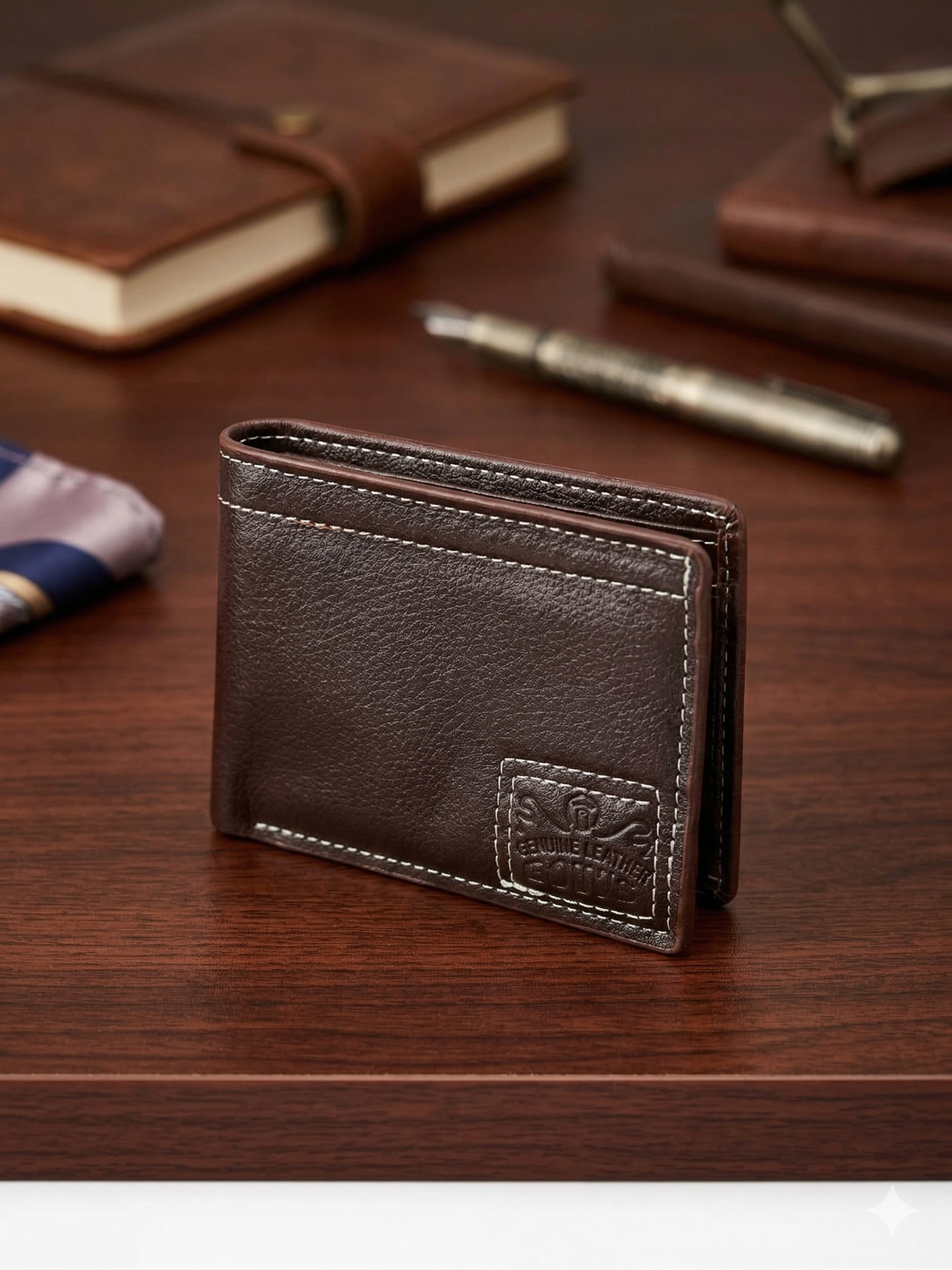 Classic Black Bifold Wallet
