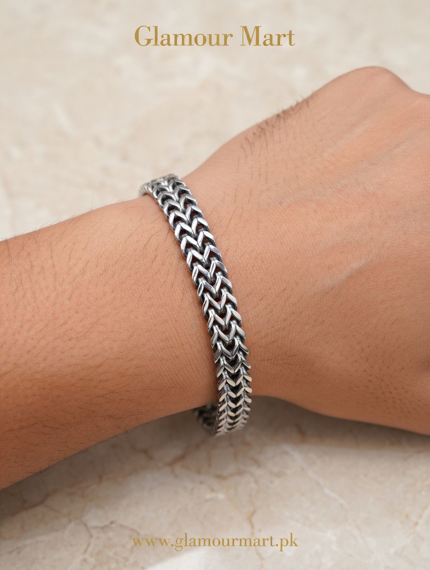 Premium Dual-Tone Woven Bracelet