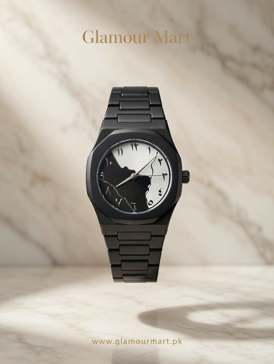 Midnight Dual Dial Premium Watch – Matte Black