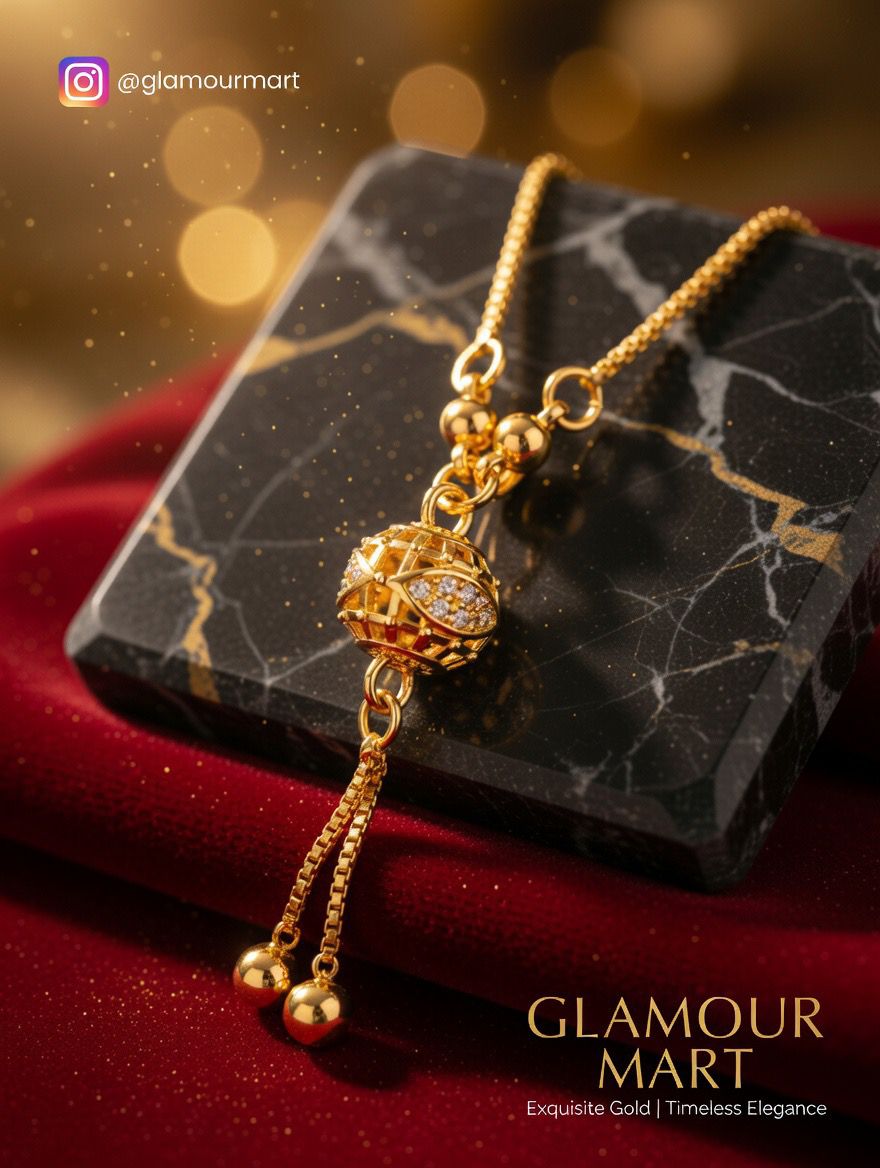 Luxury Gold Beaded Pendant Necklace